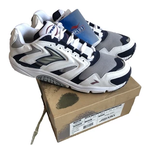 Vintage Brooks Herren Beast-Wide US15 Sneaker Weiß/Dark Navy/Silber/Port 41035161 Neu - Bild 1 von 24