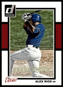 2014 Donruss #347 Alex Rios Press Proofs Gold #/99 - Picture 1 of 2