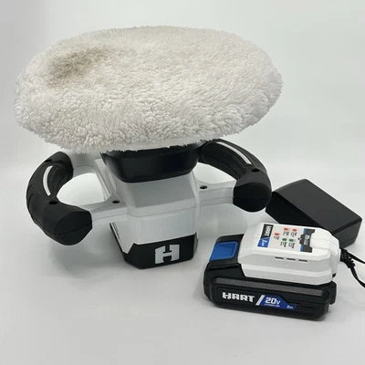 HART 20-Volt Cordless 10-inch Random Automotive Orbit Buffer Battery  Tested - Image 1 of 4