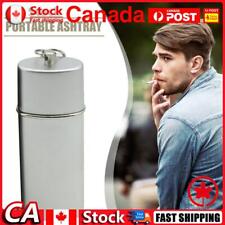 Portable Pocket Ashtray ABS Ash Holder Smoking Ash Tray w/Keychain (Silver) CA