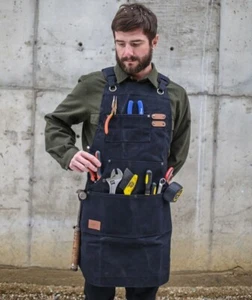 WHITEDUCK Men Apron 24oz Waxed Canvas Work Apron Scratch, Stain - Picture 1 of 71