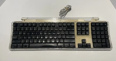 Genuine Apple M7803 Wired USB Pro Keyboard   (Black Keys) *Tested & Working* - Image 1 of 4