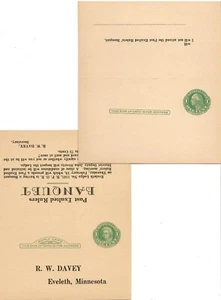 US, UY7, 1c+1c, 1915, 25 MNH Unfolded George & Martha Washington Reply Card's. - Picture 1 of 1