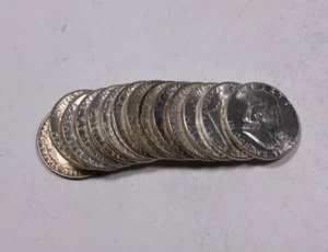 1950-1963 Uncirculated Franklin 90% Silver Half Set .50. 14 P&D Coins. - Picture 1 of 5