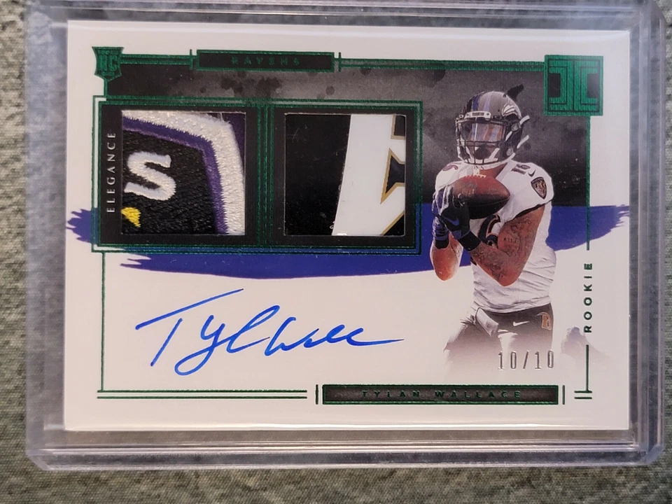 2021 Panini Impeccable Football Tylan Wallace 10/10 RPA 🔥🔥🔥🔥 - Image 1 of 2