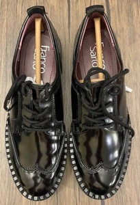 Mocassini donna Franco Sarto Balin Oxford stringati nero lucido 5 M - Foto 1 di 12