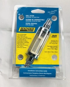 Universal 1/4, 5/16 or 3/8 Inch In Line Fuel Filter for Carbureted Engines - Bild 1 von 5