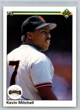 1990 Upper Deck #117b Kevin Mitchell       San Francisco Giants