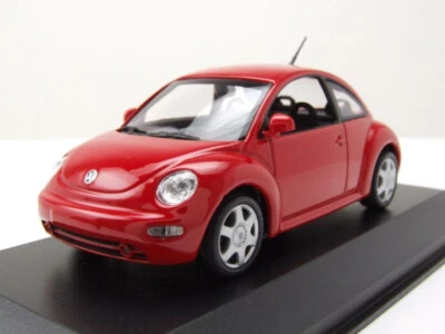 VW New Beetle Taper 9C 1998 Red Maxichamps 940058001 1:43 MINICHAMPS Coccinelle - Immagine 1 di 4