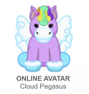 Webkinz Classic Cloud Pegasus *Code Only* - Picture 1 of 3