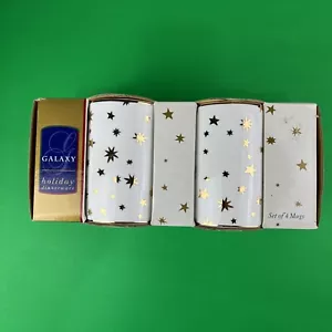 Vtg NIB Target Sakura Galaxy Holiday Dinnerware Set of 4 White Mugs 14K Stars - Picture 1 of 4