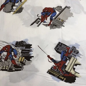 Pottery Barn Kids Marvel Comics Spiderman Cotton Sheet Set TWIN Fitted & Flat - Picture 1 of 5