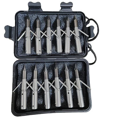 12Pcs Bow Fishing Broadheads 260 Gr Archery Tips Bow Arrow Hunting with Box - Image 1 of 4