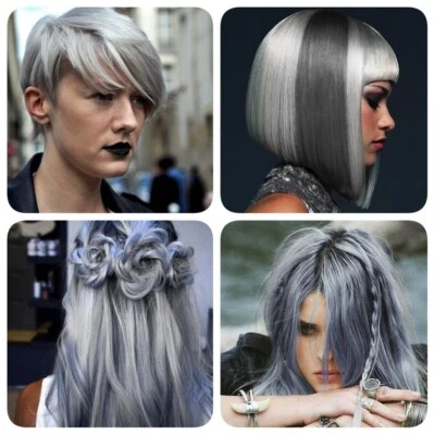 3 X Grey Permanent Hair Color Cream Punk Style Hair Dye Color-Cruset A905 Grey - Image 1 of 4