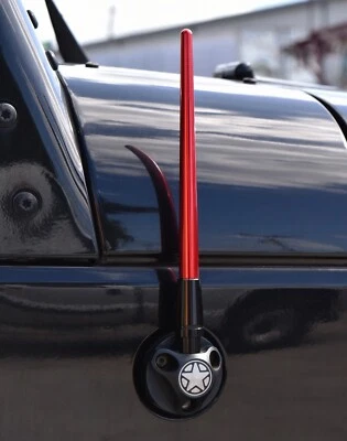 KIT ANTENA PALANQUILLA TRUE SPIKE 8" LARGO ROJO PARA 2007-2020 GMC SIERRA 1500 B Foto 1 de 4