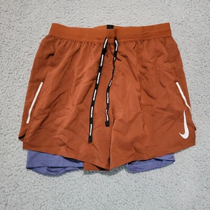 Nike Flex 7” Stride 2 in 1 Running Shorts Cinnamon Purple Mens AJ7782-226 Sz S - Picture 1 of 5