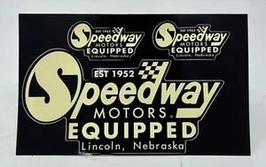 Speedway Motors Vintage Logo Decal Sheet - Picture 1 of 1