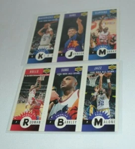 1996 UPPER DECK BASKETBALL M14 RODMAN, BARKLEY, MALONE M18 KIDD, JOHNSON, MURRAY - Picture 1 of 2