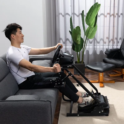 二手 G29 赛车车轮支架 Sim 驾驶舱 适合罗技 G920 Thrustmaster Fanatec — 第 1/4 张图片