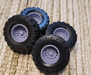 1/24 1/25 Oversized Scale Off-Road Wheels/Tires Resin Set READ Description - Picture 1 of 2
