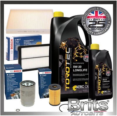 Kit de servicio para HYUNDAI TUCSON 1.7 CRDI 2015-2019 Bosch Juego completo de filtros y aceite 6L Foto 1 de 4