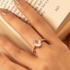 Rosequartz Ring Rosegold Adjustable 925 Sterling Silver Jewelry By Audrielle