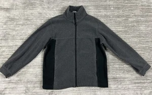 Columbia Sweater Kids 10/12 Gray Fleece Jacket Full Zip Longsleeve - Picture 1 of 13