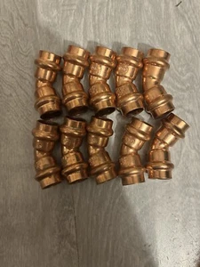 Copper Press Diameter of Fitting is 1/2 inch X 1/2 inch 2 in Long - Picture 1 of 4