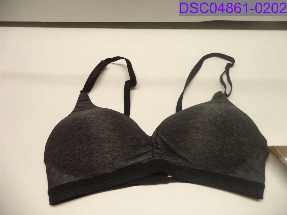 Warner's Wireless Padded Bra Cool & Dry Lift Gray Size 34C