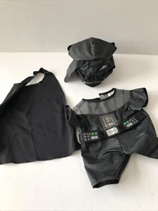 Build A Bear Black Star Wars Darth Vader Costume Mask Cape 3 Pieces - Picture 1 of 5