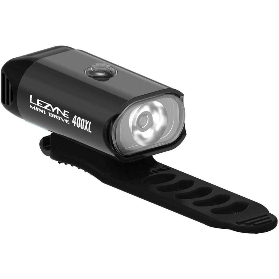 Lezyne Mini Drive 400XL Front Bike Light Black Cycling Safety Headlight - Image 1 of 1