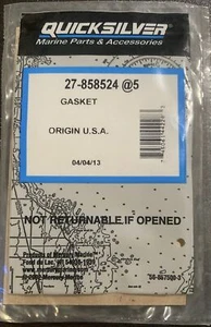 (Lot of 5) QUICKSILVER 27-858524 GASKET Mercury OEM NOS Boat Part Replacement - Picture 1 of 4