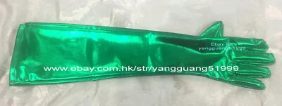 Sexy Women Men Gloves 15 Color Shiny Metallic Glove Unisex Long Gloves F444 - Image 1 of 2