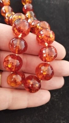 Long & Beau Collier Ambre Baltique 73 Cms Poids 87 Grammes Amber Necklace - Photo 1/4