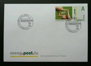 [SJ] Luxembourg Personalised stamps 2006 Dog Pet Hand (stamp FDC) - Picture 1 of 5