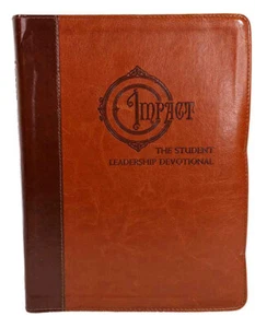 NEW Impact leather cover bound "the Student Leadership Devotion" for bible study - Foto 1 di 4