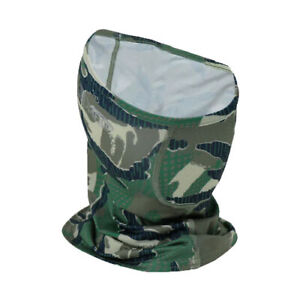 AFTCO Men's Nukam Sun Mask GREEN CAMO UPF 40 UV Protection MSM3023-GRCM-1