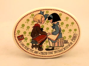 Vintage Mary Engelbreit ceramic decor wall or shelf--I'd Like To Be...5" oval - Picture 1 of 5