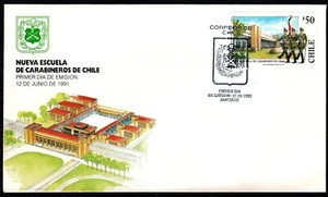 Chile 1991 FDC Scott # 962 Carabineros de Chile - New Carabineros School - Picture 1 of 1