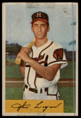 1954 Bowman #80b Johnny Logan - Image 1 of 2
