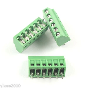 Conector de bloque de terminal de tornillo de 2,54 mm 0,1" universal 6 pines 6 polos PCB 10 piezas - Imagen 1 de 6