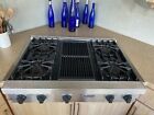 Viking 36 inch Gas Rangetop Stove 4 Open Burners VariSimmer 12-in Steel Griddle photo