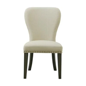 Alaterre Furniture Savoy Upholstered Dining Chairs - Cream (Set of 2) - Picture 1 of 12