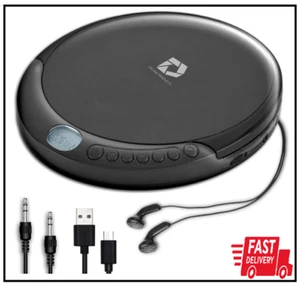 CD Player Portable with 60 Second Anti Skip, Stereo Earbuds, Includes Aux in Cab - Picture 1 of 2