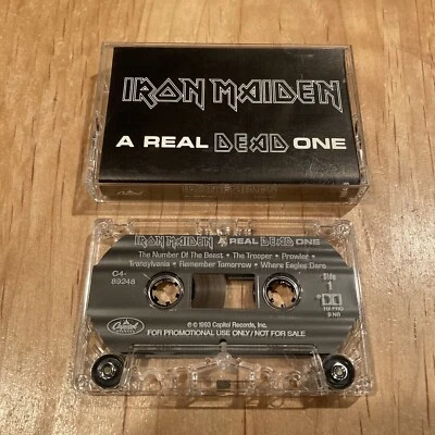 Iron Maiden - A Real Dead One CASSETTE TAPE US Promo bruce dickinson samson - Image 1 of 3