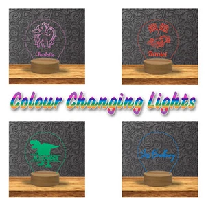 Night Light LED Desk Lamp  - Designs To Choose From !! Cute Xx Personalised - Picture 1 of 44