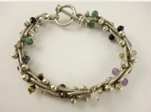 Vintage signiertes Sterlingsilber Taxco Armband - Bild 1 von 11