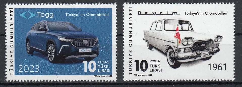 Turquía.2023 Industria Automotriz en Turquía Set 2 uds MNH Foto 1 de 1