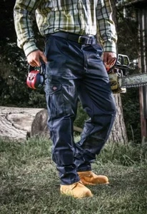 NEW - Dickies Redhawk Super Work Trousers Navy Blue 34S WD884 Short Leg W34 S - Picture 1 of 5