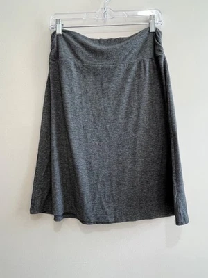 Falda Cintura Ancha Glory Desteñida Juniors M Gris Jersey Tejido Y2K Foto 1 de 4
